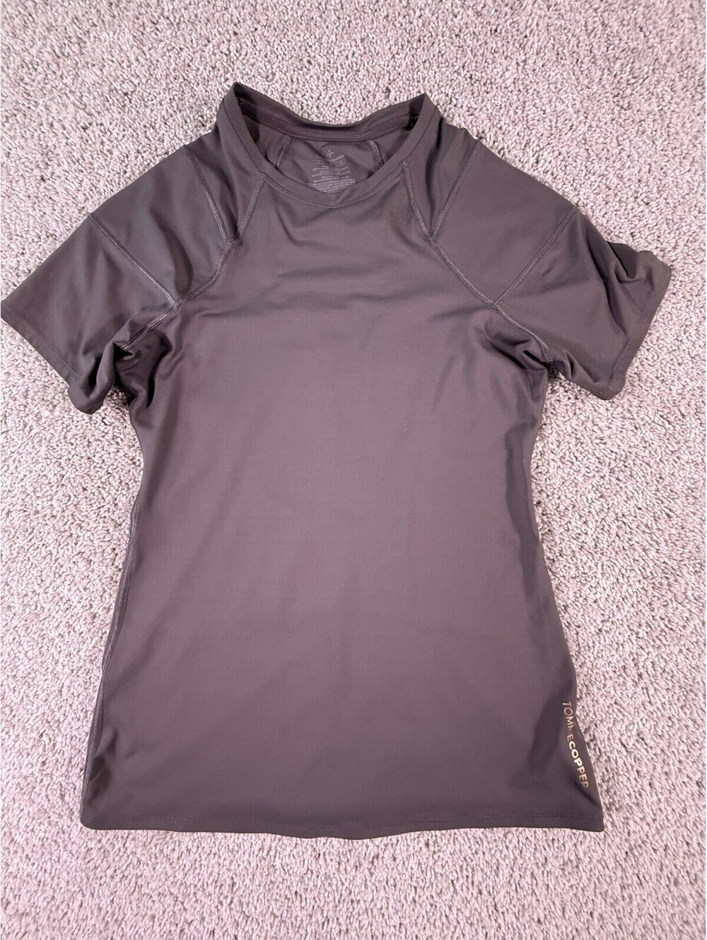 Tommie Copper Women's Pro-Grade Short Sleeve Shoulder Support Shirt Slate Gray L